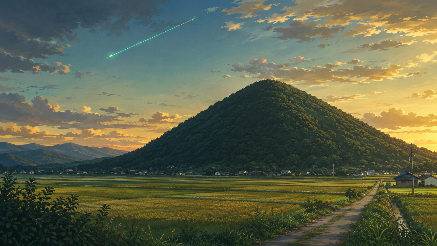 The conical form of Mt. Kuromata (Kuromanta)