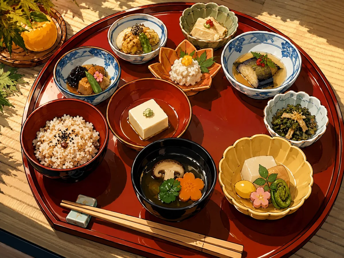 Shojin ryori set meal