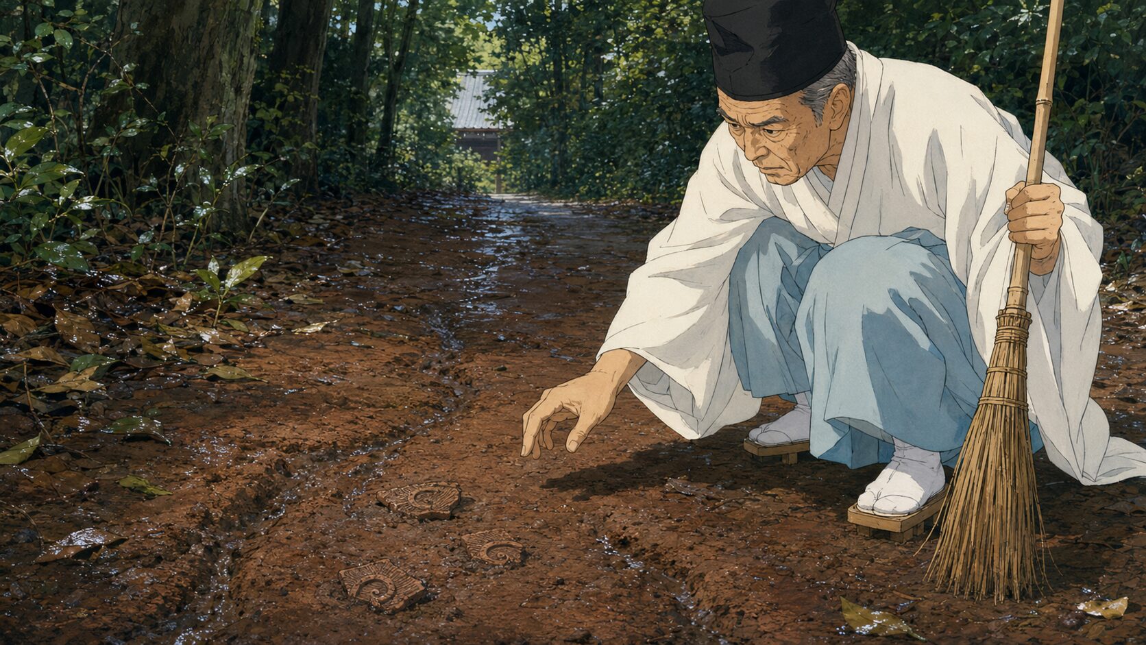 昭和二十五年、掃除の箒が触れた縄文土器のかけら